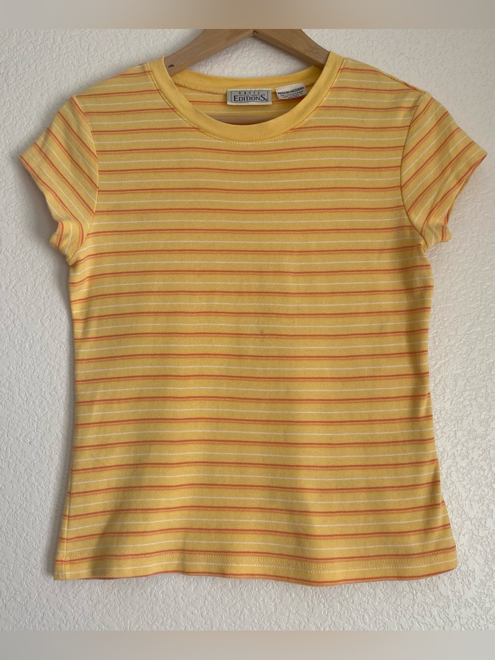 Vintage Basic Edition striped baby tee